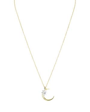 Argento Vivo Moon Star Pendant Necklace, 16