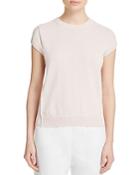 Dkny Pure Cotton Overlay Sweater