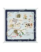 Tory Burch Gardening Mood Board Silk Square Scarf