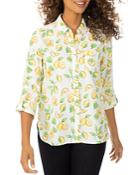 Foxcroft Lemon Print Shirt