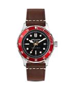 Jack Mason Diver Brown Leather Strap Watch, 42mm