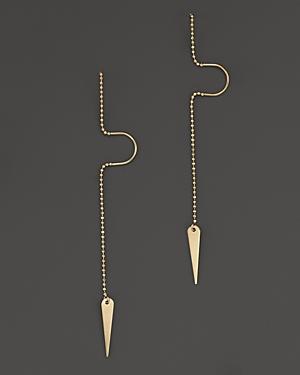 Zoe Chicco 14k Gold Thorn Drop Earrings