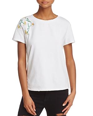 Honey Punch Daisy Embroidered Tee