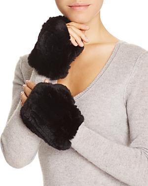 Magaschoni Fingerless Fur And Cashmere Gloves
