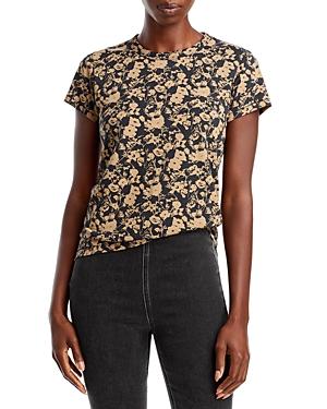 Rag & Bone Dark Poppy Organic Cotton Tee