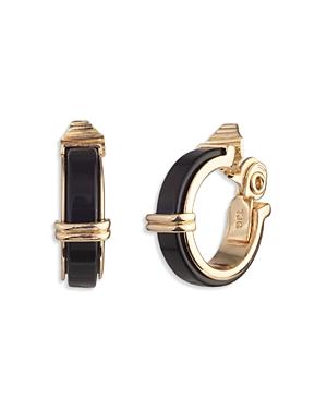 Lauren Ralph Lauren Tortoise Clip On Huggie Earrings