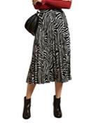 Ted Baker Viviynn Pleated Zebra Skirt