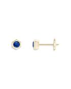 Natori 14k Yellow Gold Indochine Sapphire Stud Earrings