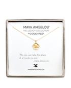 Dogeared Maya Angelou Legacy Collection No One Can Take The Place Of A Friend. Necklace, 16