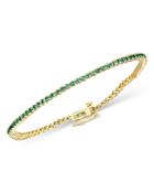 Bloomingdale's Emerald Tennis Bracelet In 14k Yellow Gold - 100% Exclusive