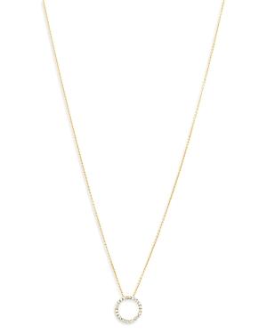 Bloomingdale's Diamond Circle Pendant Necklace In 14k Yellow Gold, 0.30 Ct. T.w, 18 - 100% Exclusive