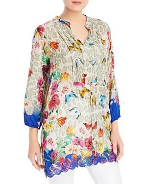 Johnny Was May Flower Khalani Silk Top
