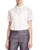 The Kooples Collared Lace Top