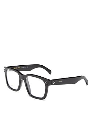 Celine Men's Square Clear Glasses, 53mm