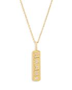 Bloomingdale's Diamond Mama Dog Tag Pendant Necklace In 14k Yellow Gold, 0.12 Ct. T.w. - 100% Exclusive