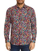 Robert Graham Angelo Abstract Floral Print Classic Fit Shirt