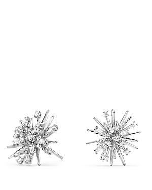 David Yurman Supernova Stud Earrings With Diamonds In 18k White Gold