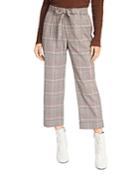 Sanctuary Belted Plaid Cropped Pants