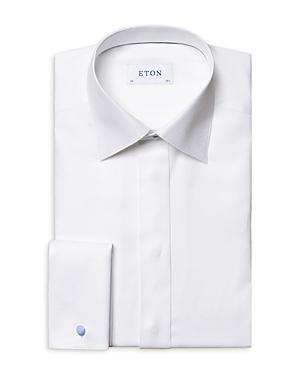 Eton Contemporary Fit Jacquard Tuxedo Shirt
