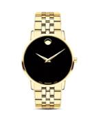 Movado Museum Classic Yellow Gold-tone Watch, 40mm