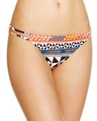 Mara Hoffman Pinwheel Poppy Reversible Side Strap Bikini Bottom