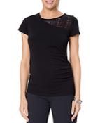 Stowaway Collection City Illusion Lace Nursing Maternity Top