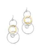Ippolita Sterling Silver & 18k Yellow Gold Chimera Large Circle Drop Earrings