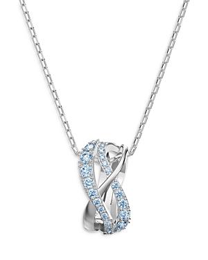 Swarovski Twist Pendant Necklace, 15