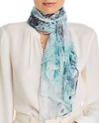 Frass Watercolor Floral Silk Scarf