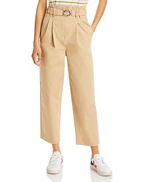 Derek Lam 10 Crosby Atto Belted Paperbag Waist Pants