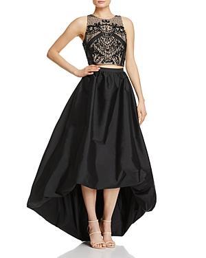 Adrianna Papell Beaded-bodice Two-piece Gown