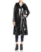 Jane Post Long Snap Slicker Raincoat