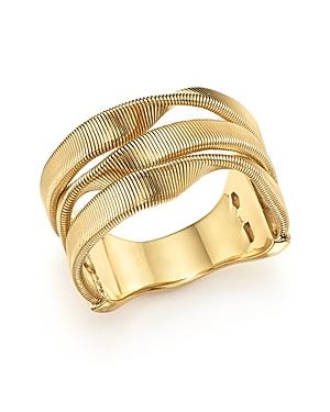 Marco Bicego 18k Yellow Gold Marrakech Supreme Three Strand Twisted Ring