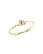Zoe Chicco 14k Yellow Gold Diamond Cluster Stacking Ring