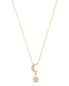 Bloomingdale's Diamond Moon & Starburst Pendant Necklace In 14k Yellow Gold, 0.50 Ct. T.w. - 100% Exclusive
