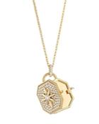 Roberto Coin 18k Yellow Gold Disney Cinderella Diamond Locket Pendant Necklace, 16-18