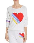 Lauren Moshi X Aqua Striped-heart Sweatshirt - 100% Exclusive