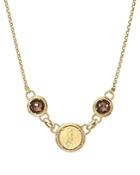Smoky Quartz Coin Pendant Necklace In 14k Yellow Gold, 16 - 100% Exclusive