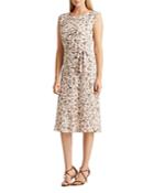 Lauren Ralph Lauren Floral-print Belted Dress