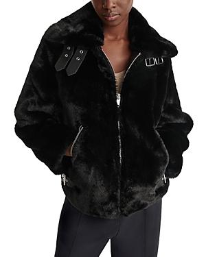 The Kooples Faux Fur Aviator Jacket