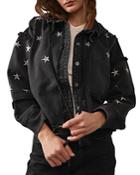 Free People Beyond The Stars Embroidered Hooded Jacket
