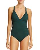 Amoressa Vanya Ribbed Empire Maillot One Piece Swimsuit