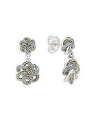 Lagos Sterling Silver & 18k Yellow Gold Love Knot Drop Earrings