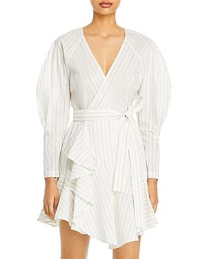 A.l.c. Marks Striped Wrap Dress