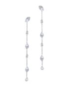 Harakh Colorless Diamond Drop Earrings In 18k White Gold, 0.75 Ct. T.w.