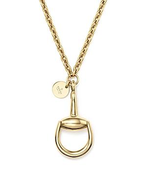 Gucci 18k Yellow Gold Horsebit Necklace, 16.9