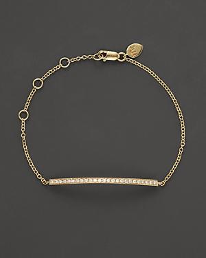 Meira T 14k Yellow Gold Diamond Bar Bracelet