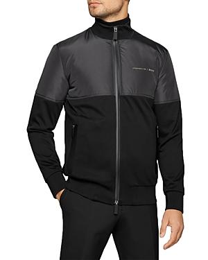 Boss Colorblocked Zip Front Sweatshirt