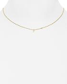 Shy By Se Single Feather Pendant Necklace, 16