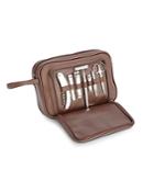 Royce New York Leather Toiletry Travel Grooming & Shave Kit